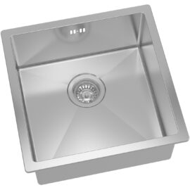 Käsitsi valmistatud countertop üheinimese valamu 450x450x205mm roostevaba teras R10 | Adexa 104040