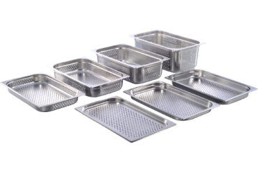 Roostevabast terasest Gastronorm Pan Perforeeritud GN1/1 Sügavus 65mm | Adexa 8112P