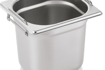 Roostevabast terasest GN-nõu-pann koos käepidemega GN1/6 Sügavus 150mm | Adexa 8166H