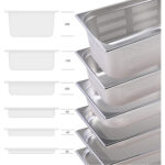 Roostevabast terasest Gastronorm Pann Perforeeritud GN1/1 Sügavus 100mm | Adexa 8114P - Image 2