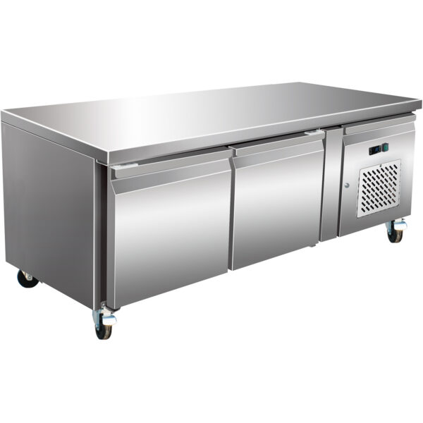 Professionaalne madal jahutusega lett / kokapõhi 2 ust 1360x700x650mm | Adexa BASE21