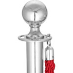 Nööripost kuuliga 320x1000mm hõbedane | Adexa BBP02B - Image 3