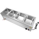 Bain Marie koos 4xGN1/2 konteinerite ja kaante ning äravoolukraaniga | Adexa BR11045 - Image 3