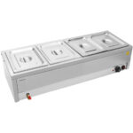 Bain Marie koos 4xGN1/2 konteinerite ja kaante ning äravoolukraaniga | Adexa BR11045 - Image 7