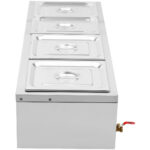 Bain Marie koos 4xGN1/2 konteinerite ja kaante ning äravoolukraaniga | Adexa BR11045 - Image 8