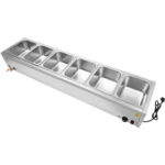 Bain Marie 6xGN1/2 konteinerit ja kaant Äravoolukraaniga | Adexa BR17045 - Image 3