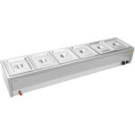 Bain Marie 6xGN1/2 konteinerit ja kaant Äravoolukraaniga | Adexa BR17045 - Image 7