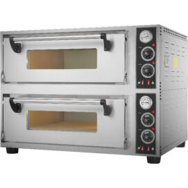 Elektriline Pitsaahi 2 Kambrit 500X500Mm 350°C Mehaanilised Juhtnupud 8,4Kw 380V | Adexa Bsd202500500