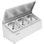 Vürtside Hoidja Kaanega, Sisaldab 3Xgn1/6-150Mm Mahuteid, Roostevaba Teras | Adexa Chd03Adfl