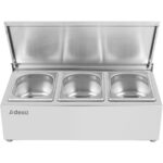 Vürtside Hoidja Kaanega, Sisaldab 3Xgn1/6-150Mm Mahuteid, Roostevaba Teras | Adexa Chd03Adfl - Image 5