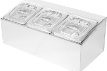 Maitseainehoidik, sisaldab 3xGN1/6-100 mm anumaid ja klapklappe | Adexa CHD03APCFL