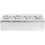 Kastmekonteineri Hoidja, Mis Sisaldab 4 Gn1/6-100 Mm Nõud Ja Kaaneid | Adexa Chd04A - Image 3