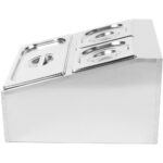 Maitseainete Hoidja, Sisaldab 2Xgn1/6-100Mm Ja 1Xgn1/3-100Mm Anumaid Kaantega Roostevabast Terasest | Adexa Chd04B2 - Image 2