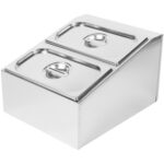 Maitseainete Hoidik, Sisaldab 2Xgn1/3-150Mm Kaanega Anumaid, Roostevaba Teras | Adexa Chd04Bd3