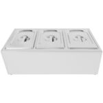 Maitseainehoidja, Sisaldab 3X Gn1/4-100Mm Kaanega Anumaid, Roostevaba Teras | Adexa Che03A - Image 2