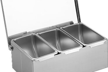 Maitseainehoidja Kaanega, Sisaldab 3 Roostevabast Terasest Konteinerit | Adexa Chf03