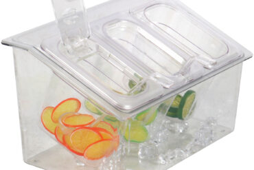 Jahutatav Maitseainete Hoidja koosneb 3x GN1/9-100mm mahutist koos kaanega Plastik | Adexa CHP04B3