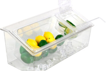 Jahutusega maitseainehoidja, mis sisaldab 1xGN1/3+1xGN1/6-150mm nõusid koos kaanega Plastik | Adexa CHP06BD3