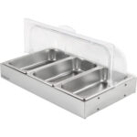 Roll top vitriin 3xGN1/3 roostevaba teras | Adexa CRD3