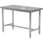 Töölaud Roostevabast Terasest Ilma Alumise Riiulita 1400X800X900Mm | Adexa Ct80140