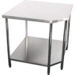 Töölaud Nurgamoodul Roostevaba Teras 900X900X700X700X900Mm Alumine Riiul | Adexa Cwt1070R - Image 4