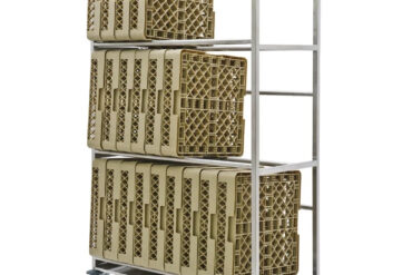 Käruriiul Nõudepesumasina Korvidele Roostevaba Teras 30 Korvi 1070X470X1705Mm | Adexa Ddt30