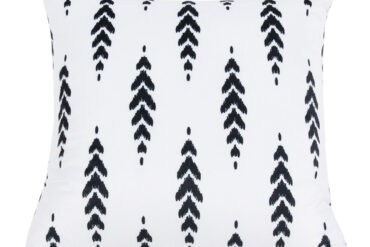 Padjapüür 50x50cm Valge musta mustriga | Siexa DPC50502