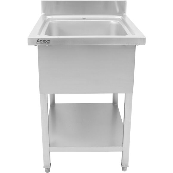 Äripinnale sobiv valamu roostevaba teras 800x700x900mm 1 kauss pritsmekaitsega | Adexa YLS87BM1 - Image 2