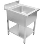 Valamu Roostevaba teras 700x600x900mm 1 kauss Pritsmekaitse | Adexa YLS76BM1