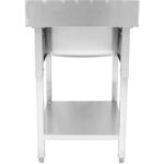 Valamu Roostevaba teras 700x600x900mm 1 kauss Pritsmekaitse | Adexa YLS76BM1 - Image 4