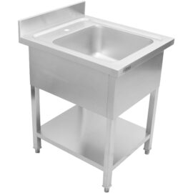 Äripinnale sobiv valamu roostevaba teras 800x700x900mm 1 kauss pritsmekaitsega | Adexa YLS87BM1