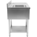 Valamu nõudepesumasinatele, 1 Vasak valamu, alumine riiul pritsmekaitse, 1200x700x927mm | Adexa DSB1270L - Image 9