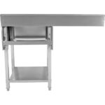 Kaubanduslik nõudepesuvalamu 1 kauss Parempoolne alumine riiul pritsmeplaat 1200x600x910mm | Adexa DSB1260R - Image 6