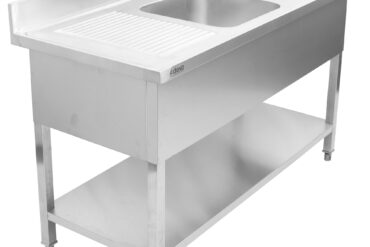 Kahe Kausiga Valamu Roostevabast Terasest 1500X600X950Mm 2 Kaussi Paremal Pritsmekaitsega | Adexa Dsd1560R