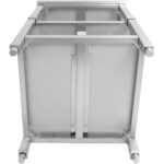 Töölaud Roostevabast Terasest 3 Tasandit Tagaseinaga Ruutjalad 800X600X900Mm | Adexa Dw3T8060B - Image 6