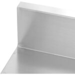 Töölaud Roostevabast Terasest 3 Tasandit Tagaseinaga Ruutjalad 800X600X900Mm | Adexa Dw3T8060B - Image 3