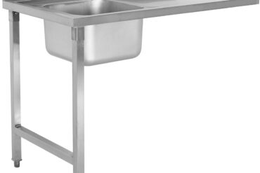 Pealelaadimislaud Vasak pool 1200x650x850mm Kraanikausiga Pritsmekaitsega Roostevaba teras | Adexa DWITA1265L