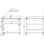 Nõudepesumasina alusraam kahe restiga nõudepesumasinatele, mille laius on 565-590mm ja sügavus 600-700mm | Adexa DWS02B - Image 8