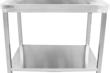 Professionaalne Töölaud Roostevaba Teras Alumine Riiul Tagasipööratud Äär 800x700x900mm | Adexa THATS87A