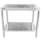 Töölaud Roostevaba Teras Alumine Riiul nelikantjalad 1200X700X850Mm | Adexa Hwt12070