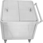 Kuivainete konteiner käru roostevaba teras 600x600x600mm | Adexa FT6060S - Image 4