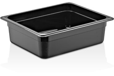 Polükarbonaadist GN-nõu pann GN1/2 Sügavus 100mm Must | Adexa PB8124