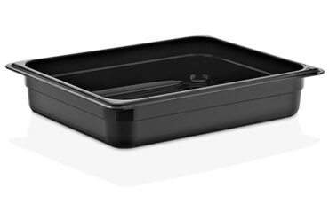 Polükarbonaadist GN-nõu-nõu GN1/2, sügavus 65 mm, must | Adexa PB8122