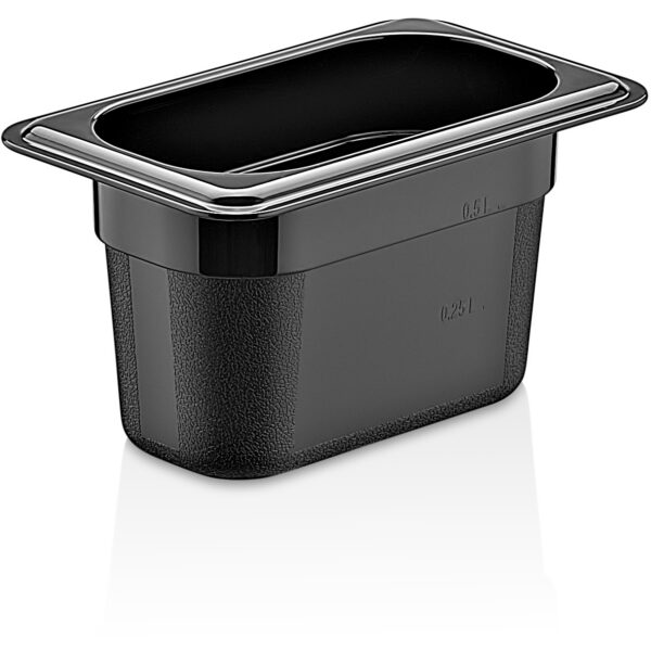 Polükarbonaat Gastronorm Pann GN1/9 Sügavus 100mm Must | Adexa PB8194