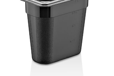 Polükarbonaadist GN-nõu Nõu GN1/9 Sügavus 150 mm Must | Adexa PB8196