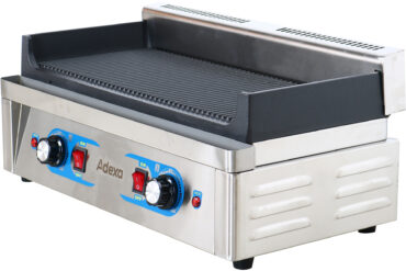 Professionaalne elektrigrill 1 tsoon 2.3kW Ribitud malmist plaat | Adexa GP5530EW