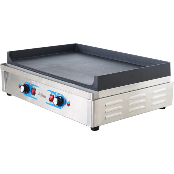 Professionaalne Elektriline Grill 2 tsooni 4.6kW Sile Malmplaat | Adexa GP7050GW