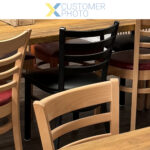 Must terasest tool musta vinüülpolstriga istme ja musta seljatoega | Adexa GS694BSBB - Image 2