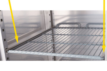 Juhtsiinide paar (parem ja vasak) Adexa salatilettidele sügavusega 700 mm