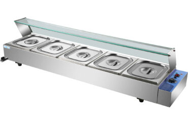 Bain Marie Klaasist Pritsmekaitsega 5Xgn1/2 | Adexa Hbm25